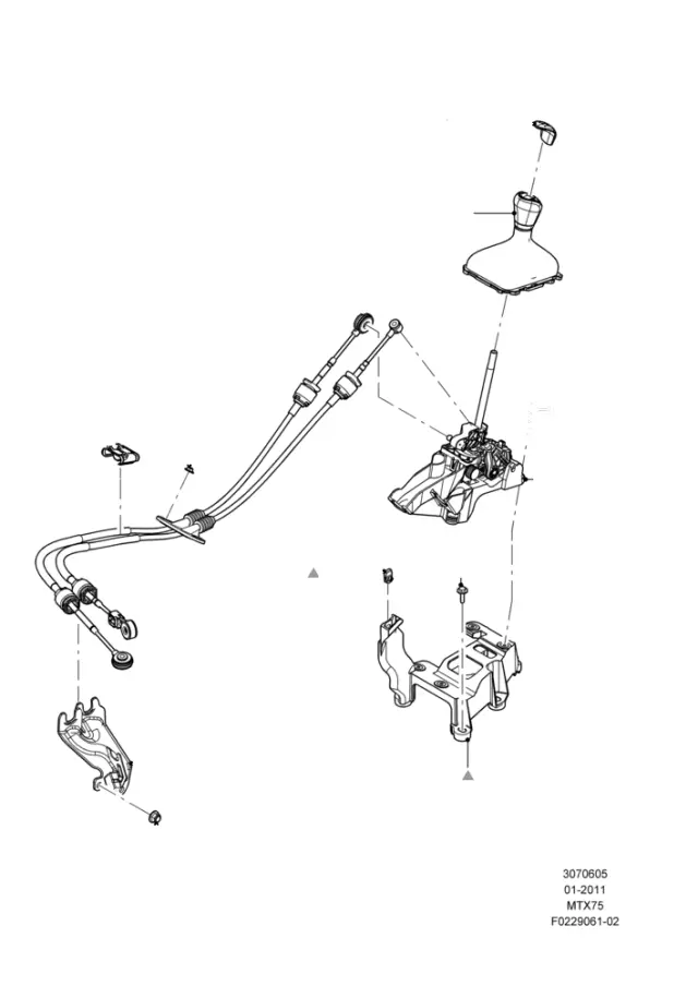CV6Z7210A - Body: Shifter Assembly for Ford Image