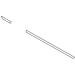 F81Z26255A66AAA - Body: Stripe Tape for Ford: F-250 Super Duty, F-350 Super Duty, F-450 Super Duty, F-550 Super Duty Image