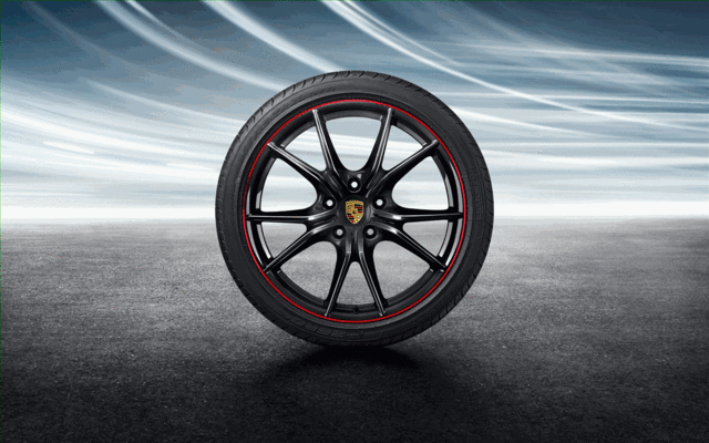 9920448205684A - Exterior: Rim Trim Strips - Red for Porsche: 718 Boxster, 718 Cayman, 718 Spyder, 911 Image