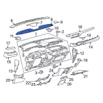 LJ8Z18978AB - Body: Center Grille for Ford: Mustang Mach-E Image