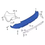 PJ6Z17K835SFPTM - Body: Bumper Cover for Ford: Escape Image