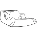 HP5Z3530BD - Steering: Lower Column Cover for Lincoln: MKZ Image