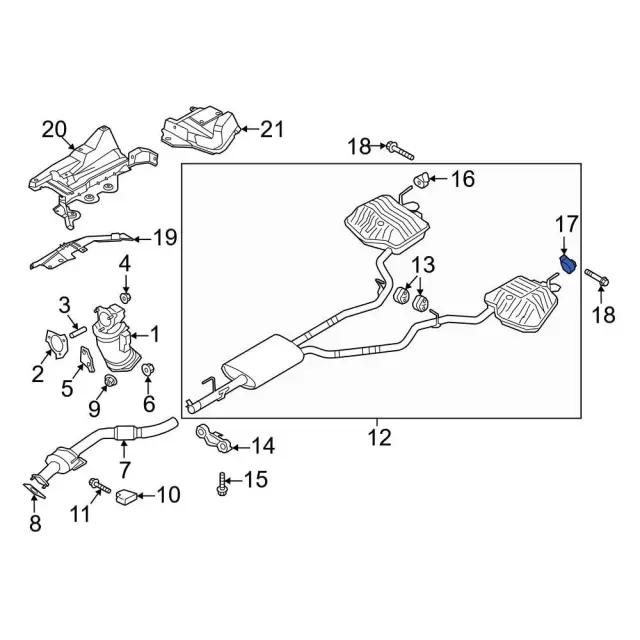 L1MZ5K291K - Exhaust: Mount Bracket for Ford Image