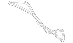 2077500498 - Body: Weatherstrip for Mercedes-Benz Image
