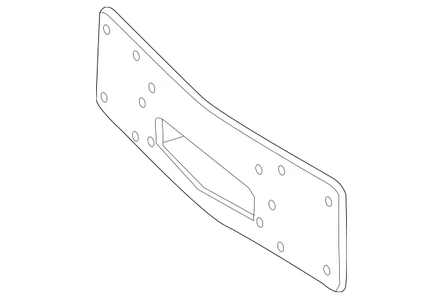 1668851381 - Detachable Parts: License Plate Holder for Mercedes-Benz: GL350, GL450, GL550, GL63 AMG, GLS350d, GLS450, GLS550, GLS63 AMG Image image