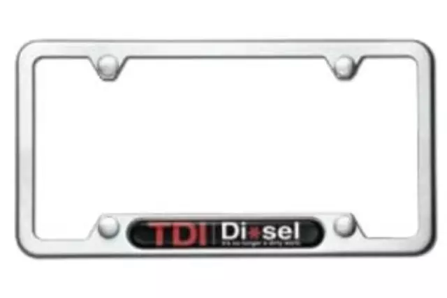 4L0071801 - Exterior: Tdi Polished License Plate Frame - Polished for Audi: Q7 Image