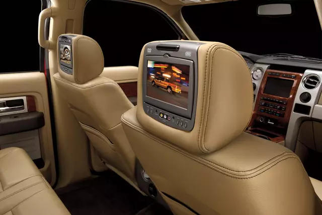 VBL3Z10E947FA - Electronics: DVD System, Leather Headrest for Ford: F-150 Image