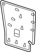 886595NB0A - Body: Seat Back Panel for INFINITI: QX50, QX55 Image