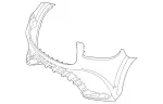 16788093009999 - : Exchange Trim, Bumper for Mercedes-Benz Image