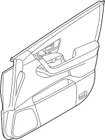 8090182U03 - : Finisher Assembly-Front Door, Left-hand for Infiniti Image