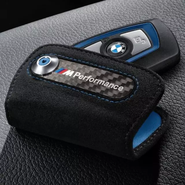 BMW OEM M PERFORMANCE ALCANTARA & LEATHER KEY CASE - BMW (82-29-2-355-519)