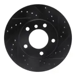 63331027R - : DFC Brake Rotor - Drilled and Slotted - Black for DYNAMIC FRICTION Image
