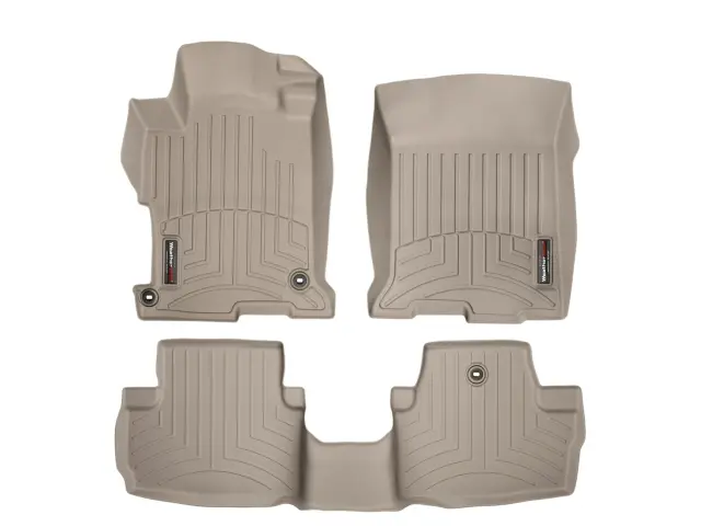 4548113 - : Tan FloorLiner™ DigitalFit®, Front &amp; 2nd Row for WeatherTech Image
