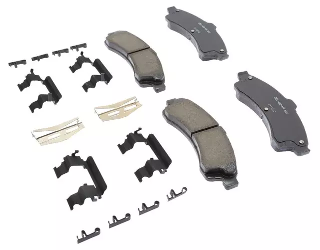 19428028 - : Ceramic Front Disc Brake Pad Kit with Springs and Clips for GM Image