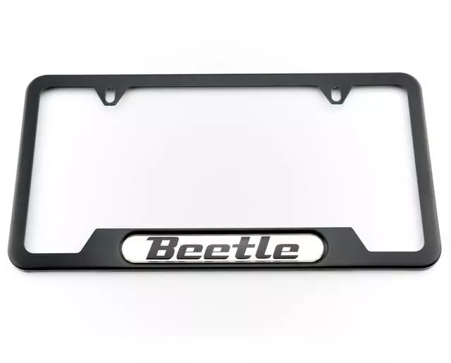 License Plate Frame - Beetle - Black - Volkswagen (5C0-071-801-K)