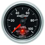 3671 - : GAUGE, FUEL PRESS, 2 1/16", 100PSI, DIGITAL STPR MTR W/PK &amp; WRN, SPORT-COMP II for AutoMeter Image