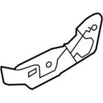 8A8Z7462187BB - Body: Valance for Ford: Flex Image