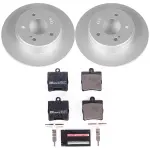 ESK368 - : Genuine Geomet Coated Rotors, ECE-R90 Brake Pads + Hardware Kit for PowerStop Image