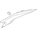 DG1Z5452018AD - Body: Upper Quarter Trim for Ford Image