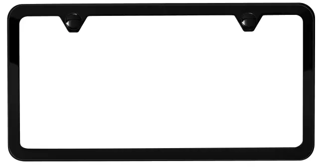 82213250AB - Exterior Accessories: Mopar Slim Edge License Plate Frame (82213250AB) for Chrysler: 200, 300, Pacifica, Town &amp; Country, Voyager | Dodge: Challenger, Charger, Dart, Grand Caravan | Jeep: Cherokee, Compass, Gladiator, Grand Cherokee, Grand Cherokee L, Grand Cherokee WK, Grand Wagoneer, Patriot, Renegade, Wagoneer, Wagoneer L, Wrangler | Ram: C/V Image