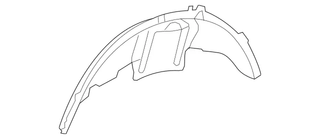 1666100576 - Substructure: Wheel Well for Mercedes-Benz: GL350, GL450, GL550, GL63 AMG, GLE300d, GLE350, GLE400, GLE43 AMG, GLE450 AMG, GLE550e, GLE63 AMG, GLE63 AMG S, GLS350d, GLS450, GLS550, GLS63 AMG, ML250, ML350, ML400, ML550, ML63 AMG Image image