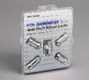 2004-2011 Ford Wheel Locks Zinc Plated For Hidden Lugs - Ford (F19Z-1A043-A)