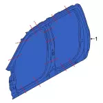 ML3Z16211A10B - Body: Aperture Panel for Ford Image