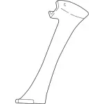 1R3Z7603599AAD - Body: Windshield Pillar Trim for Ford: Mustang Image