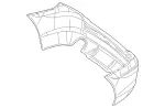 2518850425 - : Bumper Cover for Mercedes-Benz Image