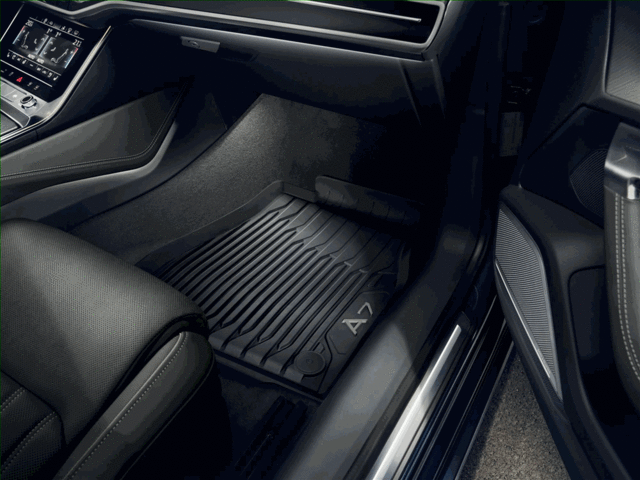 4K8061221041 - : A7 (2019+) All-Weather Floor Mats Set, Front - Black for Audi: A7 Sportback Image