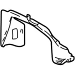 XL1Z7804608AAA - Body: Lower Trim Panel for Ford Image