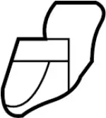 903594EA0A - : Lift Gate Glass Clip for INFINITI: QX30 Image