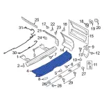 LK4Z17C829EA - : Bumper Cover for Ford: E-Transit, Transit-150, Transit-250, Transit-350, Transit-350 HD Image