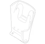 21191013397F40 - Body: Seat Back Panel for Mercedes-Benz Image