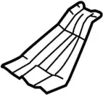 768887S010 - Body: Sunroof Assembly Center Bracket for INFINITI: QX56 Image