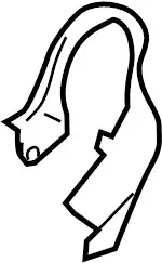 873661MA0B - : Hinge Cover for INFINITI: M35h, M37, M56, Q70, Q70L Image