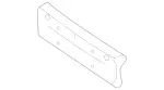 1678852500 - Attachment Parts: License Plate Holder for Mercedes-Benz Image