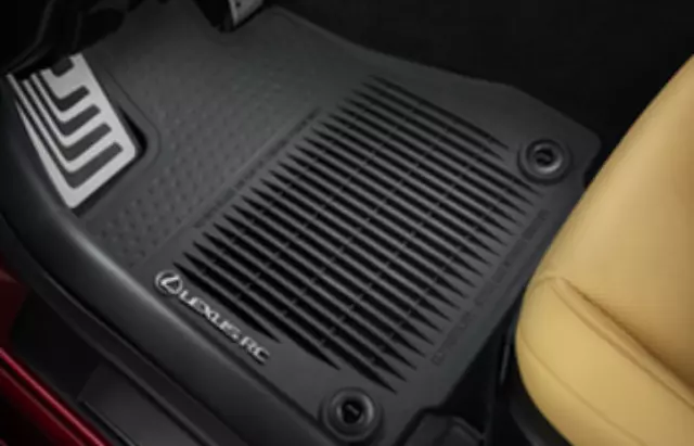 PT2062415420 - Interior: All Weather Floor Mat, Black for Lexus: RC F, RC Turbo, RC200t, RC300, RC350 Image