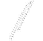 2236903300 - Front Door: Trim Molding for Mercedes-Benz: 350SD, S500, S63 AMG E Performance Image