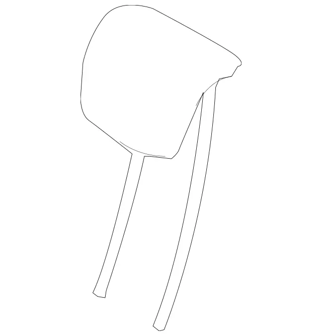 16497027507E79 - Body: Headrest for Mercedes-Benz Image