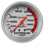 4428 - : GAUGE, NITROUS PRESSURE, 2 5/8", 2000PSI, MECHANICAL, ULTRA-LITE for AutoMeter Image
