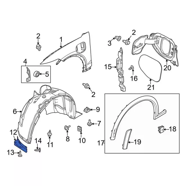Fender Liner Extension - Ford (LJ8Z-16102-D)