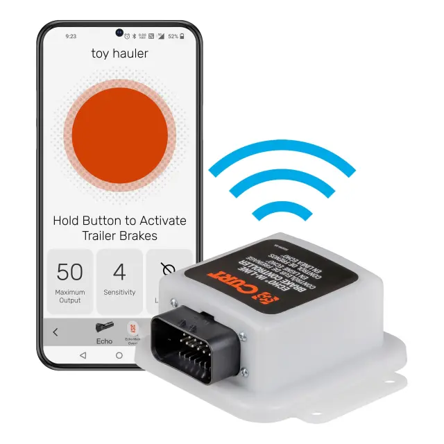 51200 - : Echo In-Line Trailer Brake Controller, Bluetooth® Smartphone Connection for CURT Image