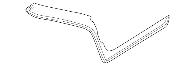 2087501098 - Body: Weatherstrip for Mercedes-Benz Image