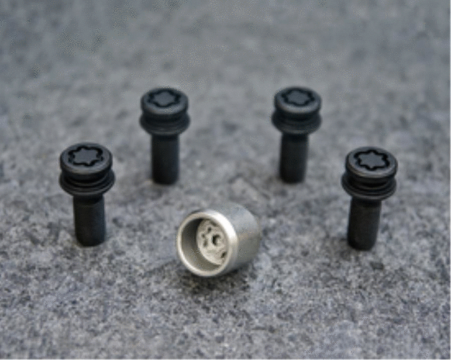 PT2765321002 - Wheels: Wheel Bolt Lock - Black - 4pc for Lexus: IS300, IS350, RX350, RX450h Image