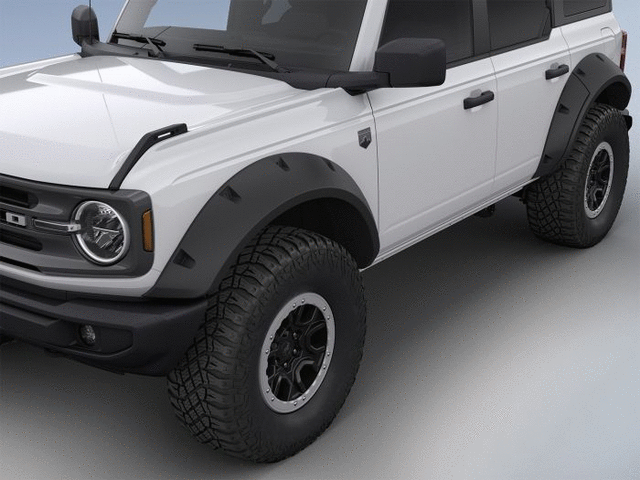 VMB3Z16268F - : Fender Flares By Bushwacker, Preassembled, Black Textured Finish, For 4-Door for Ford: Bronco Image