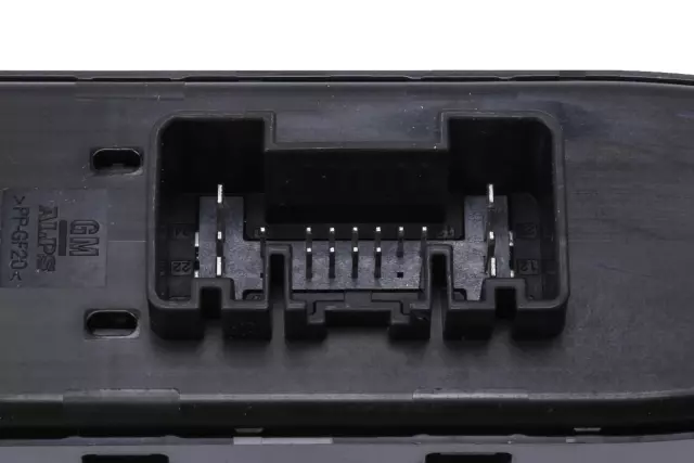 Black Front Driver Side Door Window Switch - GM (84512564)