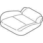 FT1Z1763840A - Body: Seat Cushion Pad for Ford Image