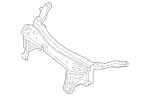 2136206300 - Front-End Assembly, Front Panel: Crossmember for Mercedes-Benz: CLS450, CLS53 AMG, E300, E350, E400, E43 AMG, E450, E53 AMG Image