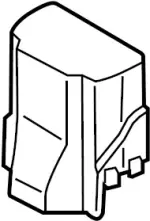 284B8CG000 - Electrical: Fuse Box Front Cover for INFINITI: FX35, FX45 Image